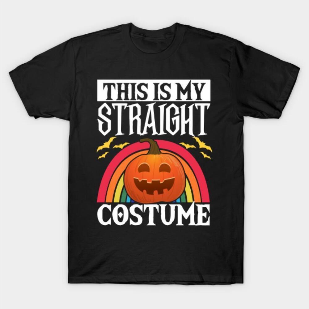 This Is My Straight Costume Rainbow Pumpkin Lgbtq Halloween Tshirt